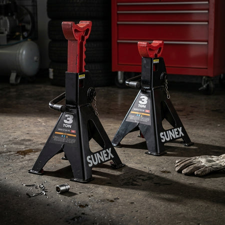 3-Ton Ratchet Jack Stands - Pair