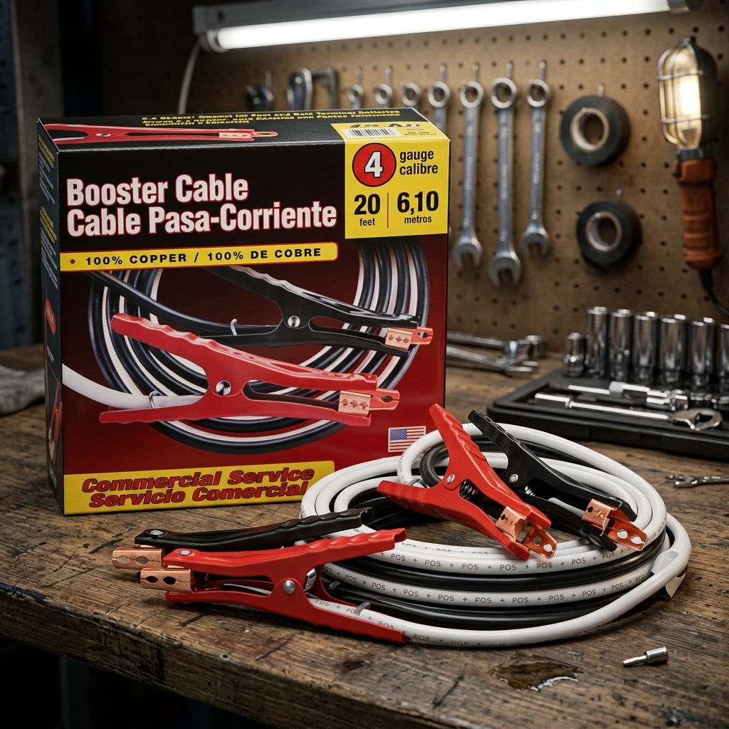 Heavy-Duty 4 Gauge Jumper Cables - 20 ft ADI-ROAD-001-2