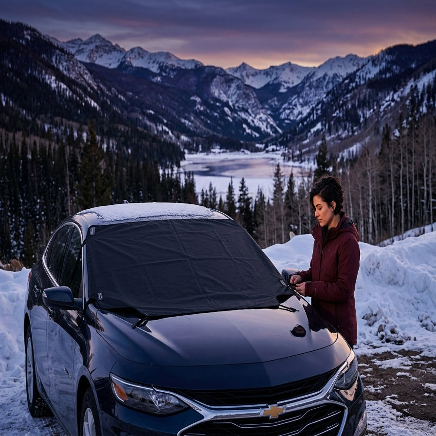 Windshield Frost & Snow Cover with Wiper Flap ADI-WINT-002-1