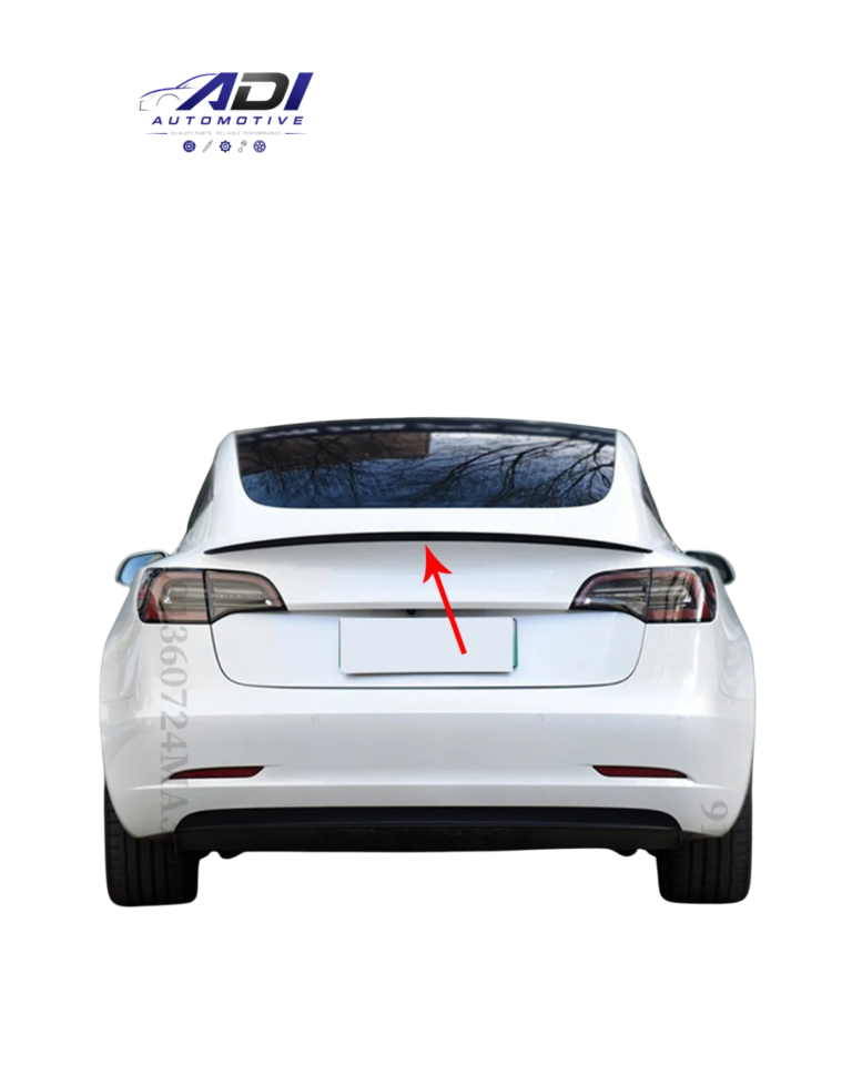 ADI Automotive Tesla Model Y rear trunk spoiler enhancing sporty appearance