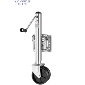 ADI Automotive trailer jack supporting RV trailer during hitching