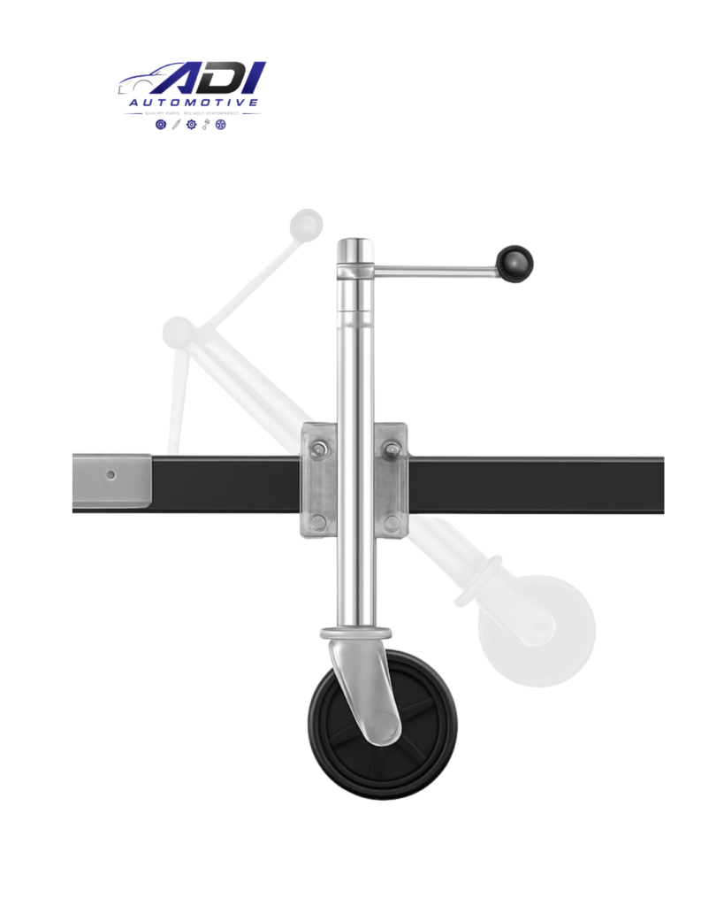 ADI Automotive 2,000 LB Swivel Trailer Jack with Wheel for boat trailer
