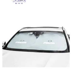 ADI Automotive Mazda Windshield Sunshade Cover installed on a compatible Mazda